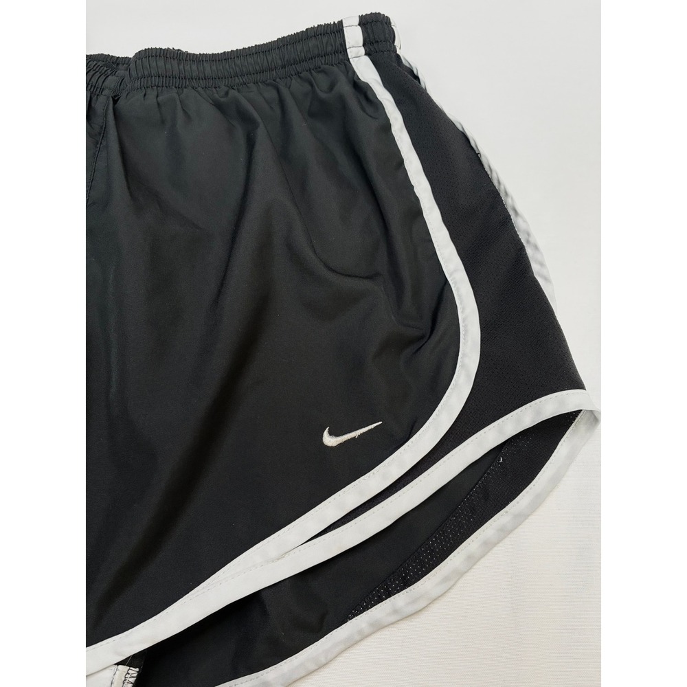 Nike Dri-FIT Tempo Running Shorts Black White Women's Size Medium 3 Inch Inseam - Picture 4 of 13